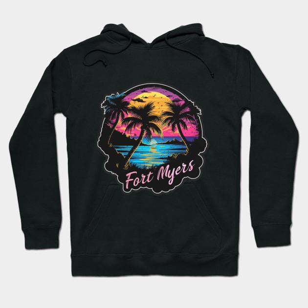 Fort Myers Florida Hoodie by VelvetRoom